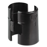 Wire Shelving Shelf Lock Clips, Plastic, Black, 4 Clips-pack