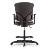 Everyday Task Stool, 31.38" Seat Height, Supports Up To 275 Lbs, Black Seat-black Back, Black Base