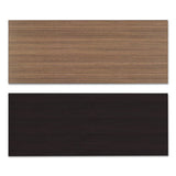 Reversible Laminate Table Top, Rectangular, 59 3-8w X 23 5-8d, Espresso-walnut