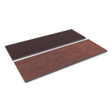 Reversible Laminate Table Top, Rectangular, 71 1-2w X 23 5-8,med Cherry-mahogany