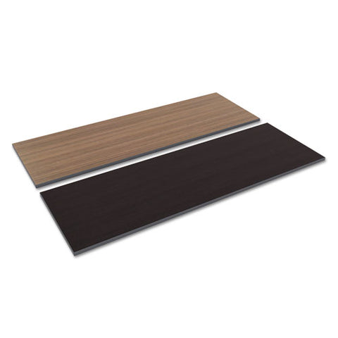 Reversible Laminate Table Top, Rectangular, 71 1-2w X 23 5-8d, Espresso-walnut