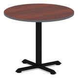 Reversible Laminate Table Top, Round, 35 3-8w X 35 3-8d, Medium Cherry-mahogany