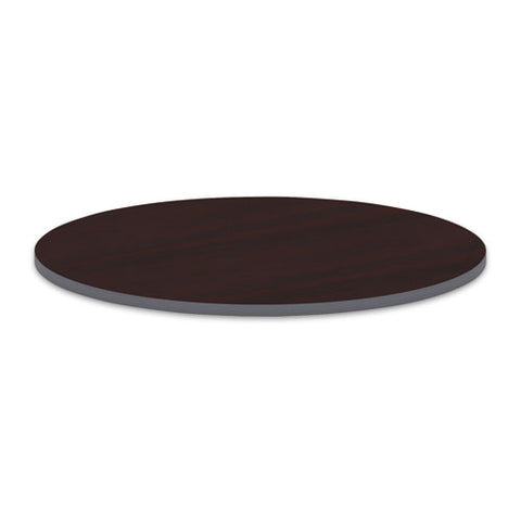 Reversible Laminate Table Top, Round, 35 3-8w X 35 3-8d, Medium Cherry-mahogany