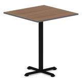 Reversible Laminate Table Top, Square, 35 3-8w X 35 3-8d, Espresso-walnut