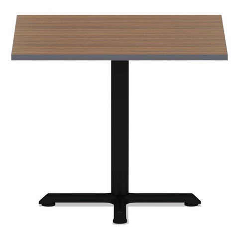 Reversible Laminate Table Top, Square, 35 3-8w X 35 3-8d, Espresso-walnut