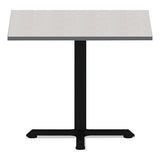 Reversible Laminate Table Top, Square, 35 3-8w X 35 3-8d, White-gray