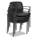 Alera Sorrento Series Ultra-cushioned Stacking Guest Chair, Black Seat-black Back, Black Base, 2-carton