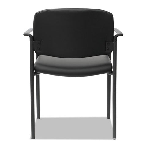 Alera Sorrento Series Ultra-cushioned Stacking Guest Chair, Black Seat-black Back, Black Base, 2-carton