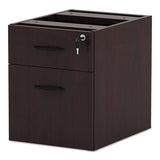 Alera Valencia Series 3-4 Box-file Pedestal,15.63w X 20.5d X 19.25h,mahogany