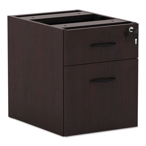 Alera Valencia Series 3-4 Box-file Pedestal,15.63w X 20.5d X 19.25h,mahogany