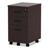 Alera Valencia Mobile Box-box-file Pedestal File, 15.88w X 20.5d X 28.38h Mahogany