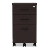 Alera Valencia Mobile Box-box-file Pedestal File, 15.88w X 20.5d X 28.38h Mahogany