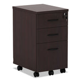 Alera Valencia Mobile Box-box-file Pedestal File, 15.88w X 20.5d X 28.38h Mahogany