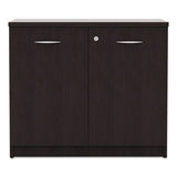 Alera Valencia Series Storage Cabinet, 34 1-8w X 22 7-8d X 29 1-2h, Espresso