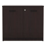 Alera Valencia Series Storage Cabinet, 34 1-8w X 22 7-8d X 29 1-2h, Mahogany