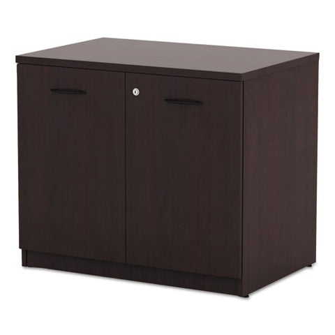 Alera Valencia Series Storage Cabinet, 34 1-8w X 22 7-8d X 29 1-2h, Mahogany