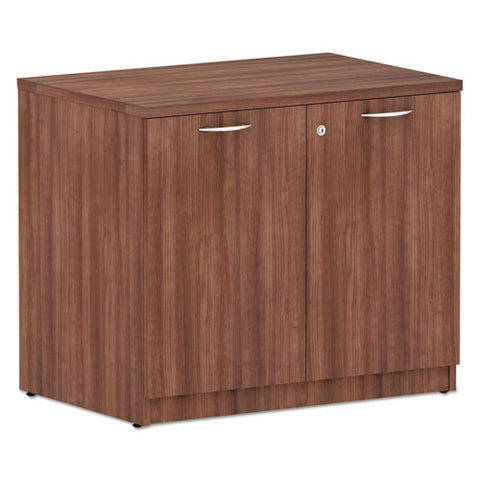 Alera Valencia Series Storage Cabinet, 34 1-8w X 22 7-8d X 29 1-2h, Modern Walnut