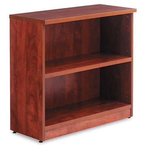 Alera Valencia Series Bookcase, Two-shelf, 31 3-4w X 14d X 29 1-2h, Med Cherry