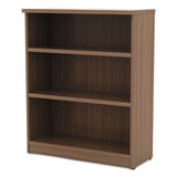 Alera Valencia Series Bookcase, Three-shelf, 31 3-4w X 14d X 39 3-8h, Mod Walnut