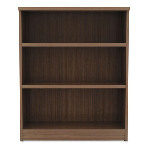 Alera Valencia Series Bookcase, Three-shelf, 31 3-4w X 14d X 39 3-8h, Mod Walnut