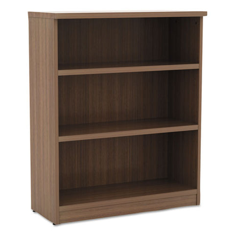 Alera Valencia Series Bookcase, Three-shelf, 31 3-4w X 14d X 39 3-8h, Mod Walnut