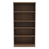 Alera Valencia Series Bookcase, Five-shelf, 31 3-4w X 14d X 64 3-4h, Modern Walnut