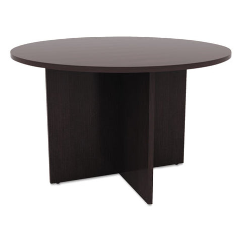 Alera Valencia Round Conference Table W-legs, 29 1-2h X 42 Dia., Espresso