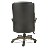 Alera Veon Series Executive High-back Bonded Leather Chair, Supports Up To 275 Lbs, Black Seat-black Back, Graphite Base