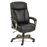 Alera Veon Series Executive High-back Bonded Leather Chair, Supports Up To 275 Lbs, Black Seat-black Back, Graphite Base