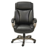 Alera Veon Series Executive High-back Bonded Leather Chair, Supports Up To 275 Lbs, Black Seat-black Back, Graphite Base