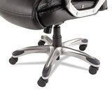 Alera Veon Series Executive High-back Bonded Leather Chair, Supports Up To 275 Lbs, Black Seat-black Back, Graphite Base