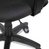 Alera Essentia Series Swivel Task Chair With Adjustable Arms, Supports Up To 275 Lbs, Black Seat-black Back, Black Base