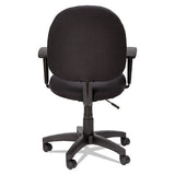 Alera Essentia Series Swivel Task Chair With Adjustable Arms, Supports Up To 275 Lbs, Black Seat-black Back, Black Base