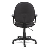 Alera Essentia Series Swivel Task Chair With Adjustable Arms, Supports Up To 275 Lbs, Black Seat-black Back, Black Base