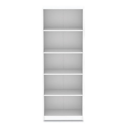 Five-shelf Bookcase, 27.56" X 11.42" X 77.56", White