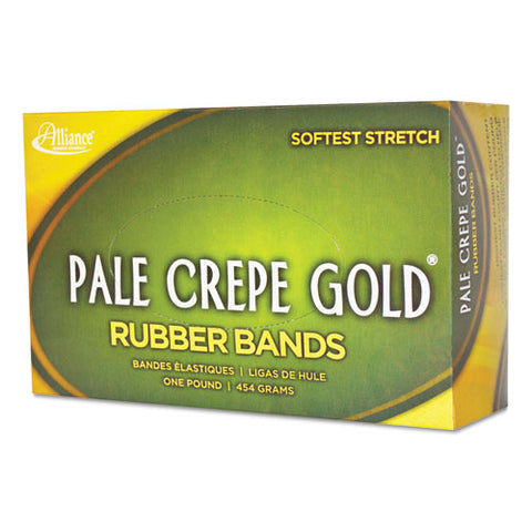 Pale Crepe Gold Rubber Bands, Size 64, 0.04" Gauge, Crepe, 1 Lb Box, 490-box