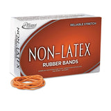 Non-latex Rubber Bands, Size 19, 0.04" Gauge, Orange, 1 Lb Box, 1,440-box