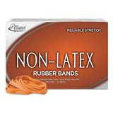 Non-latex Rubber Bands, Size 64, 0.04" Gauge, Orange, 1 Lb Box, 380-box