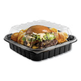 Crisp Foods Technologies Containers, 33 Oz, 8.46 X 8.46 X 3.16, Clear-black, 180-carton