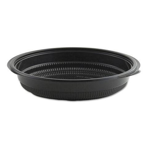 Microraves Incredi-bowl Base, 24 Oz, 8.5" Diameter X 1.51"h, Black, 150-carton