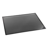 Lift-top Pad Desktop Organizer With Clear Overlay, 22 X 17, Black