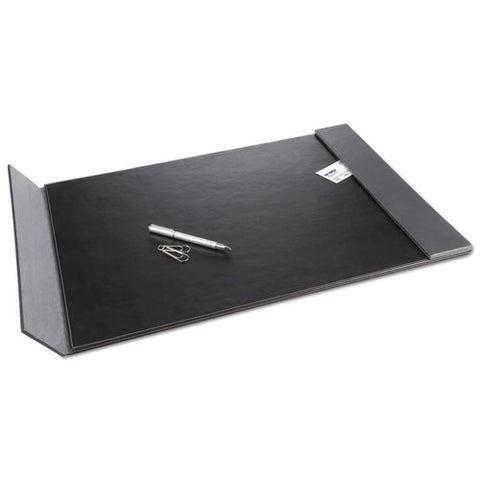 Monticello Desk Pad With Fold-out Sides, 24 X 19, Black