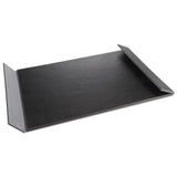 Monticello Desk Pad With Fold-out Sides, 24 X 19, Black