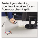 Krystalview Desk Pad With Antimicrobial Protection, 24 X 19, Matte Finish, Clear