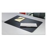 Rhinolin Ii Desk Pad With Antimicrobial Product Protection, 24 X 17, Black