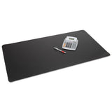 Rhinolin Ii Desk Pad With Antimicrobial Product Protection, 24 X 17, Black