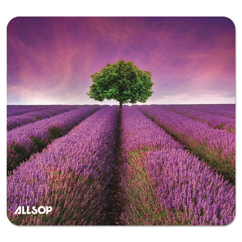 Naturesmart Mouse Pad, Lavender Field Design, 8 1-2 X 8 X 1-10