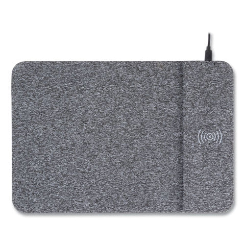 Powertrack Wireless Charging Mouse Pad, 13 X 8.75 X 0.25, Gray