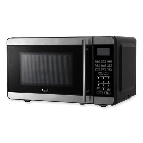 0.7 Cubic Foot Microwave Oven, 700 Watts, Stainless Steel/black