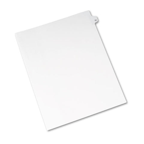 Preprinted Legal Exhibit Side Tab Index Dividers, Avery Style, 10-tab, 52, 11 X 8.5, White, 25-pack, (1052)